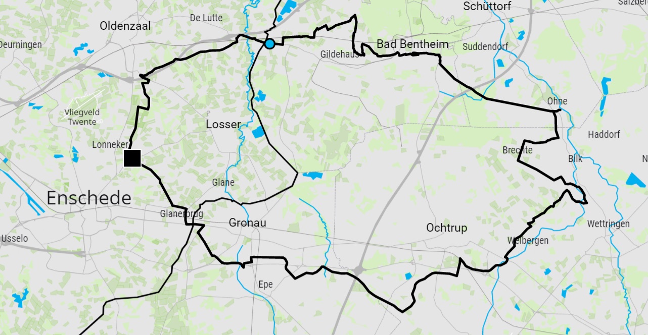 Route wegrit Sprakeltoer 2023 85 km