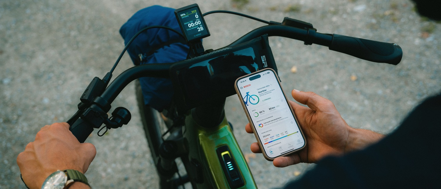 Cannondale Tesoro smart ebike met Kiox300 scherm en eBike Flow app